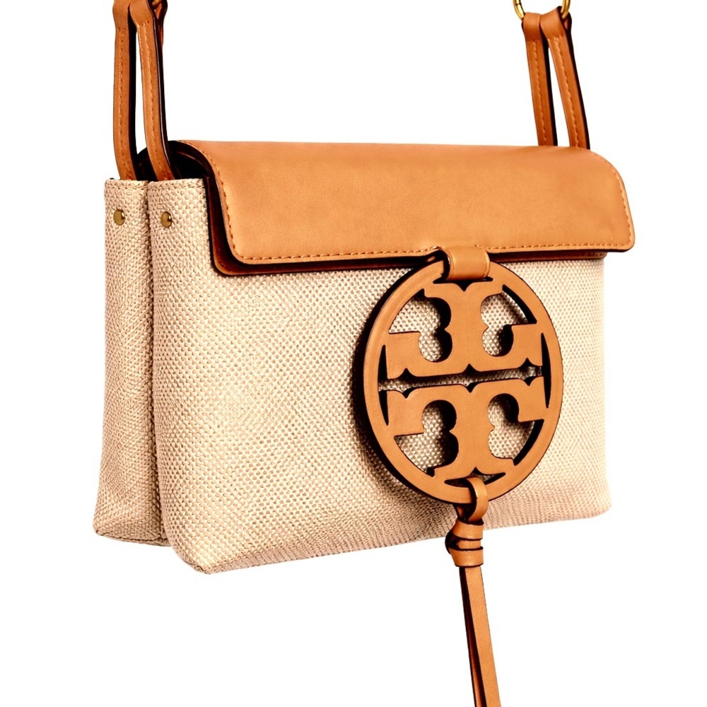 Tory Burch Tan and Cream Crossbody Bag